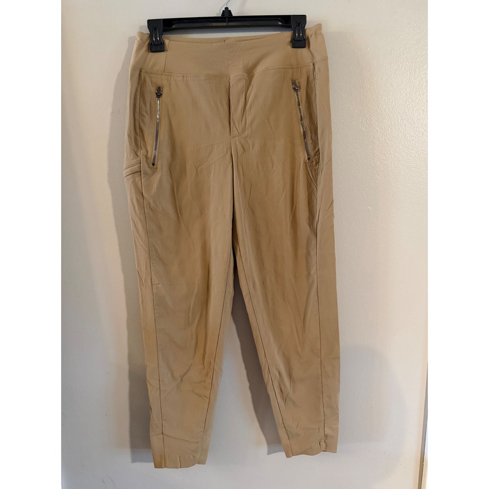 Athleta Trekkie North Jogger Pants Tan Khaki Hiking Travel Women Size 4P